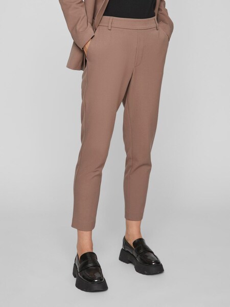 Bild von Vila Stoffhose Elegante Business Stoffhose Stretch Slim Fit mit Gummizug VIVARONE 5872 in Braun