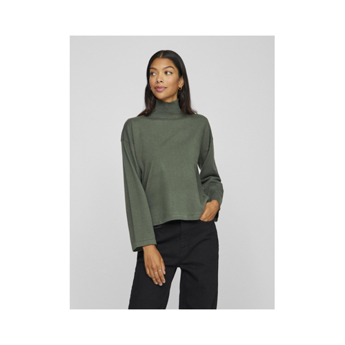Bild von VILA Damen Strickpullover mit hohem Kragen in Grün - 2XL