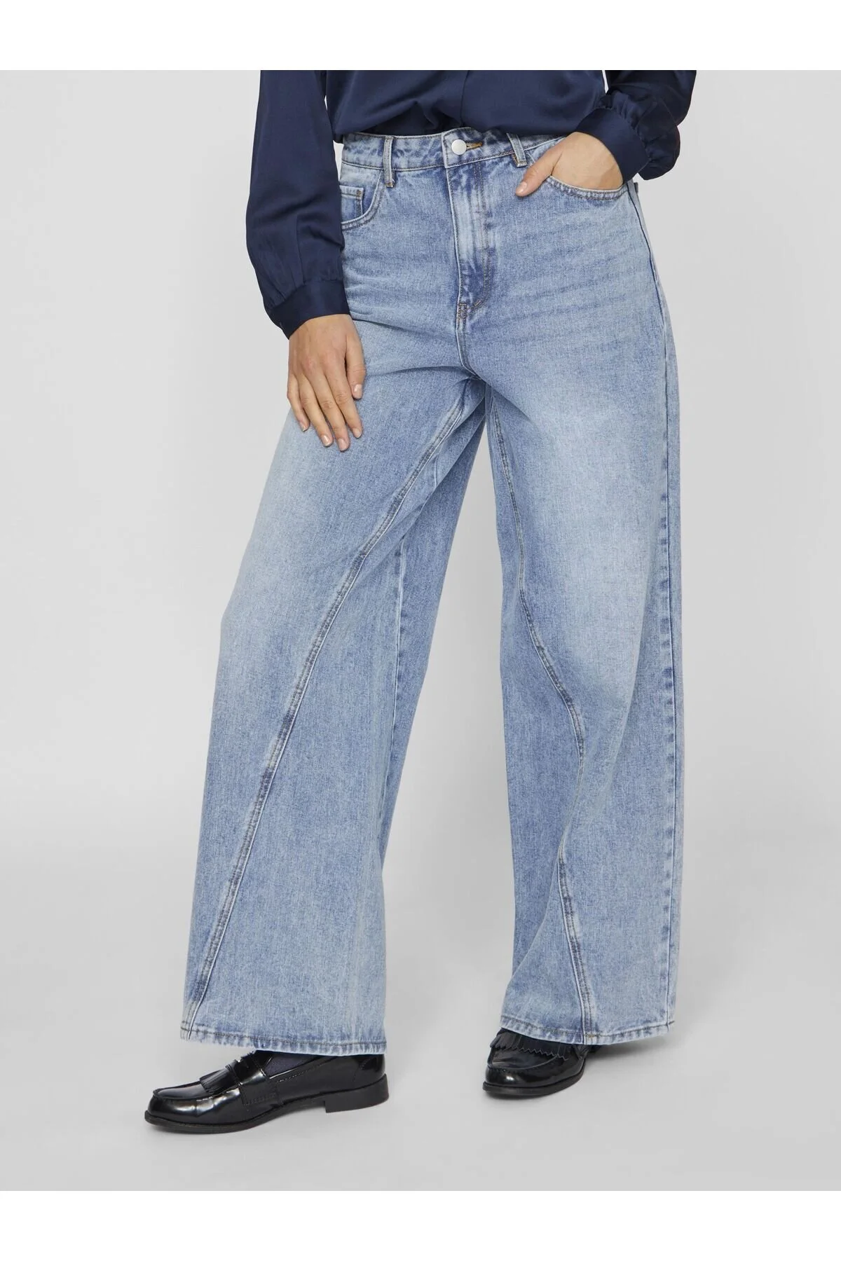 Bild von VILA Jeans Mit Lockerer Passform Und Hoher Taille für Damen - 40