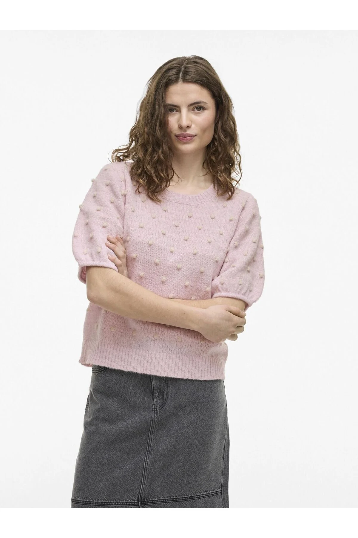 Bild von VILA Stricktop Kurzarm für Damen - M