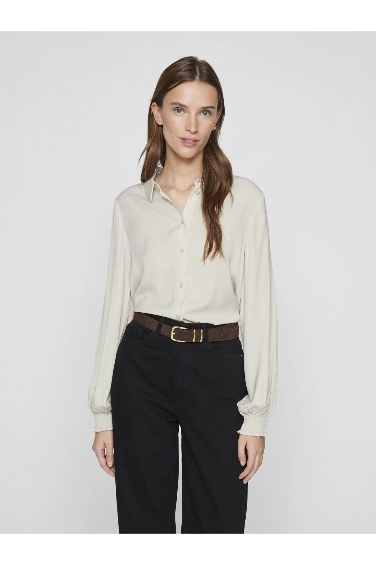 Bild von VILA Hemd Grau Regular Fit für Damen - 34