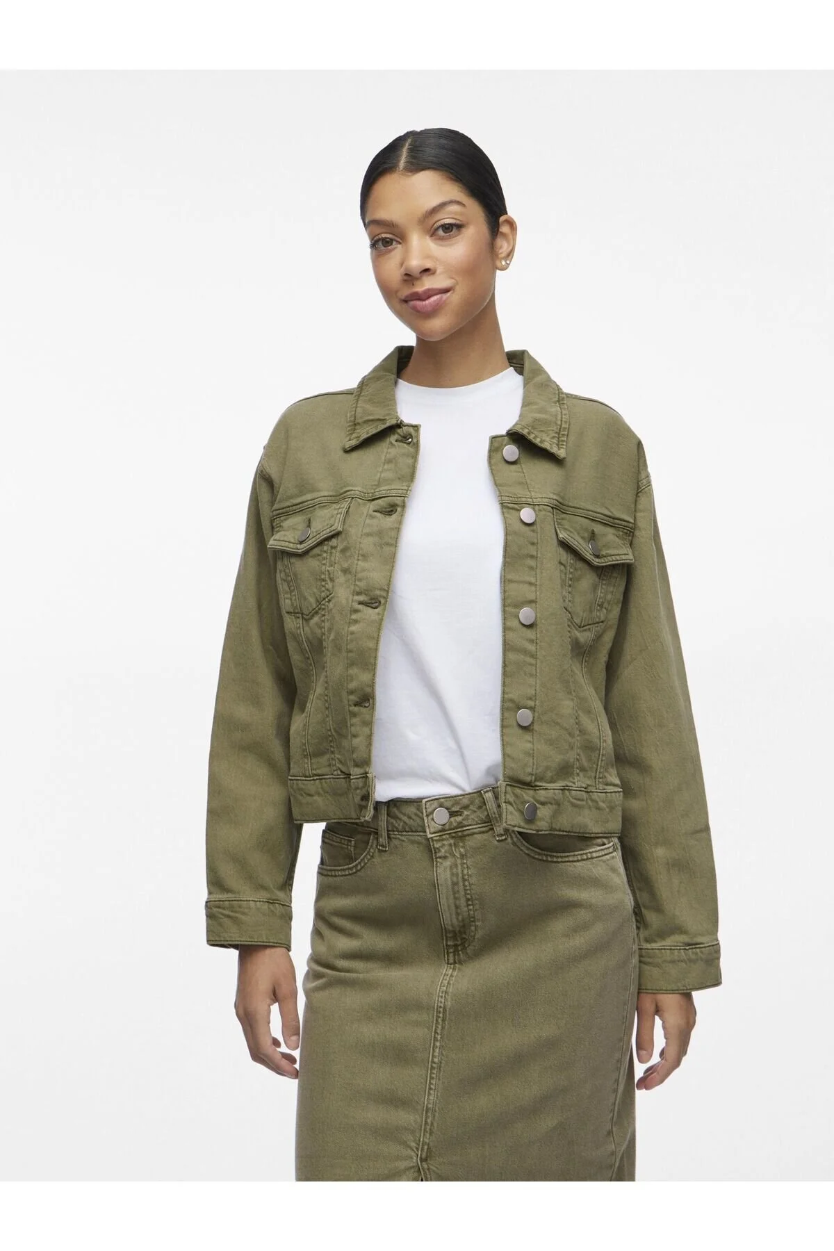 Bild von VILA Jeansjacke Geknöpfter für Damen - 42