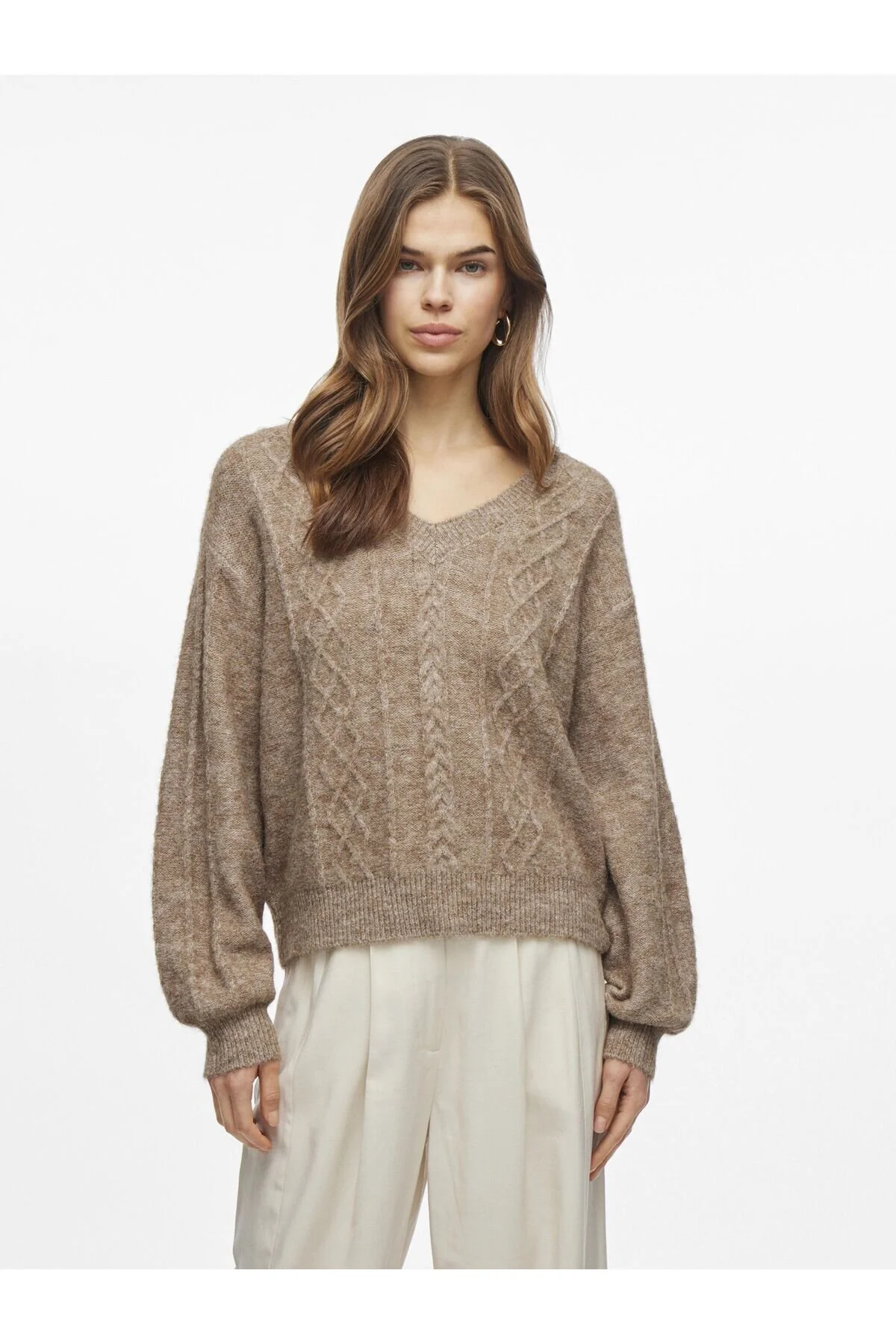 Bild von VILA Strickpullover V-ausschnitt für Damen - 2XL