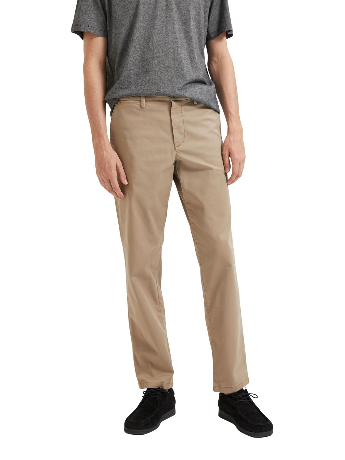 Bild von Selected Homme Herren Chino Hose SLH196-STRAIGHT-NEW MILES FLEX - Straight Fit Beige