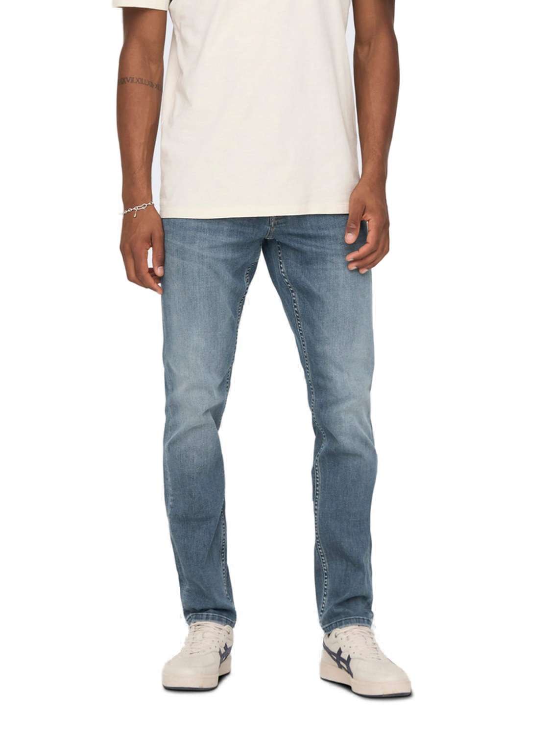 Bild von ONLY & SONS Herren Jeans ONSLOOM Slim 4604 - Slim Fit - Blau - Dark Blue Denim, Größe:30W / 34L, Farbvariante:Dark Blue Denim 22024064