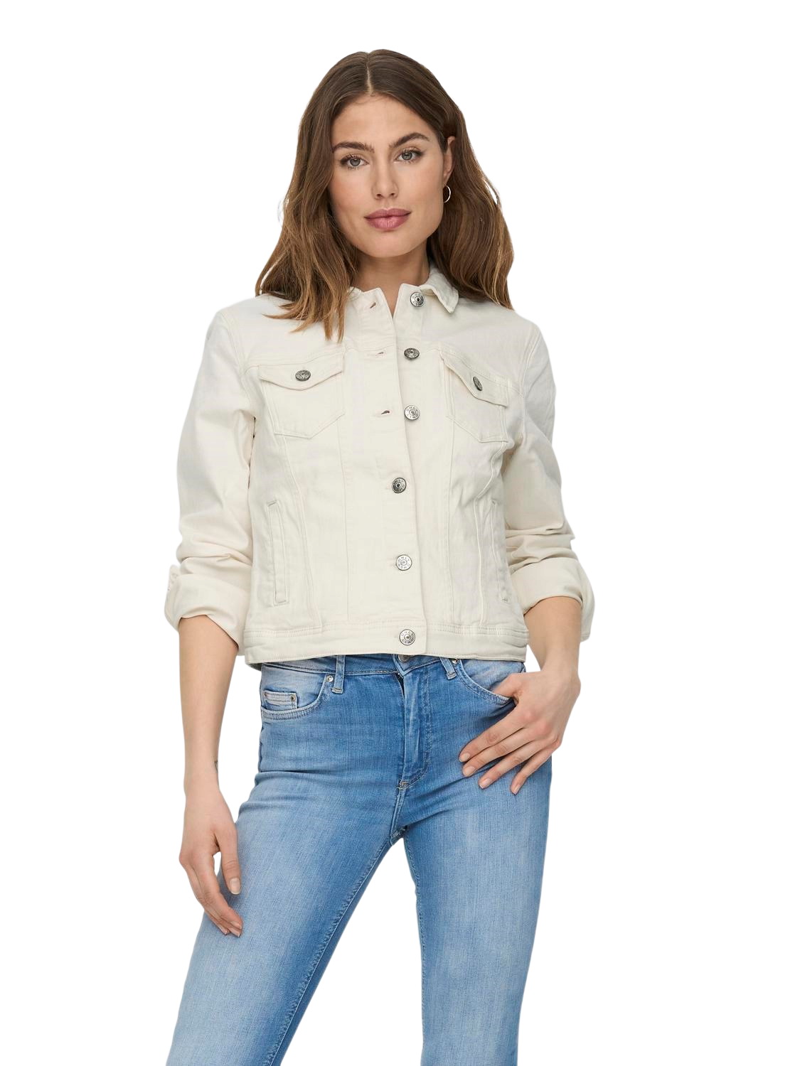 Bild von ONLY Jeansjacke »ONLTIA DNM JACKET COL PIM NOOS«, in kurzer Form