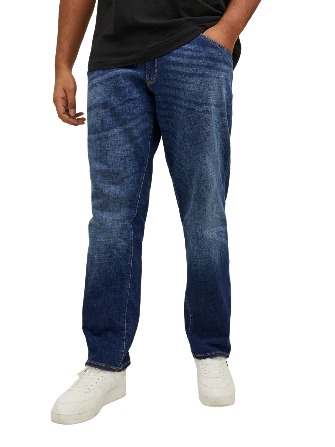 Bild von JACK & JONES Herren Jeans JJIGLENN JJFOX GE 348 Plussize - Slim Fit - Blue Denim, Größe:40W / 32L, Farbvariante:Blue Denim 12235405
