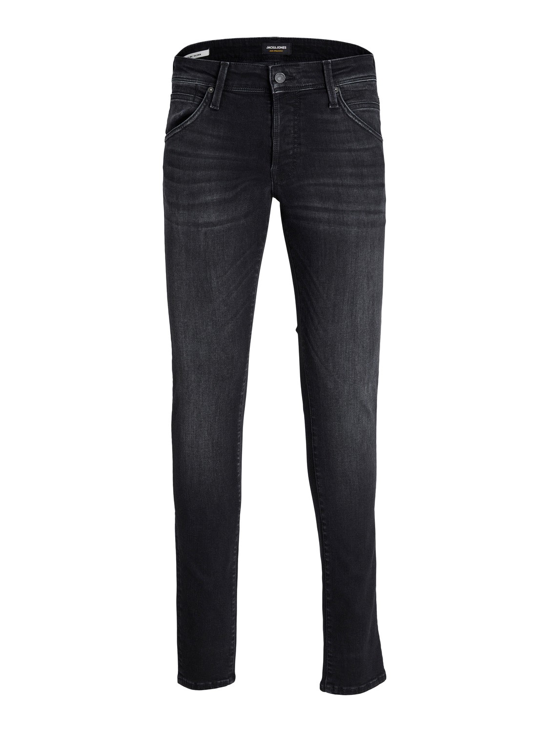 Bild von JACK & JONES Herren Jeans JJIGLENN JJFOX GE 147 Plussize - Slim Fit - Schwarz, Größe:54W / 32L, Farbvariante:Black Denim 12235406