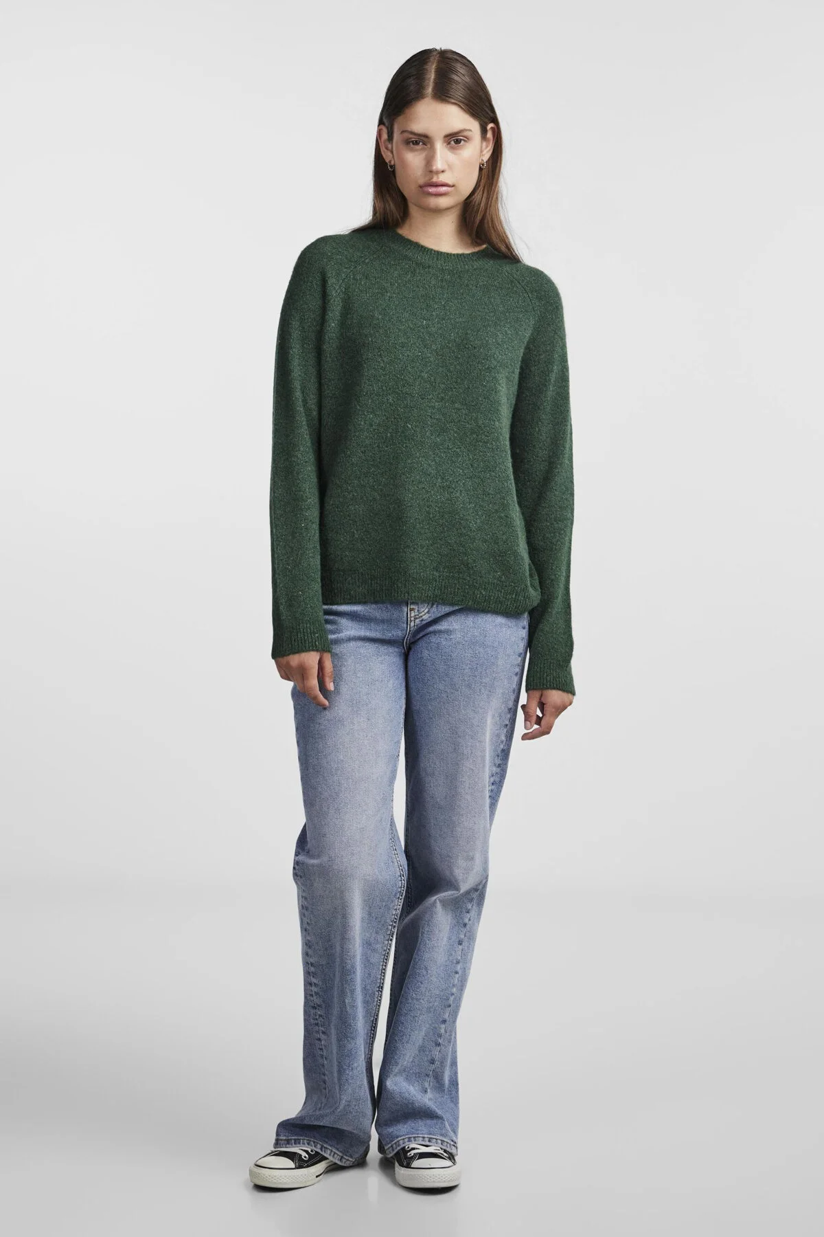 Bild von pieces Rundhalspullover Juliana (1-tlg) Plain/ohne Details