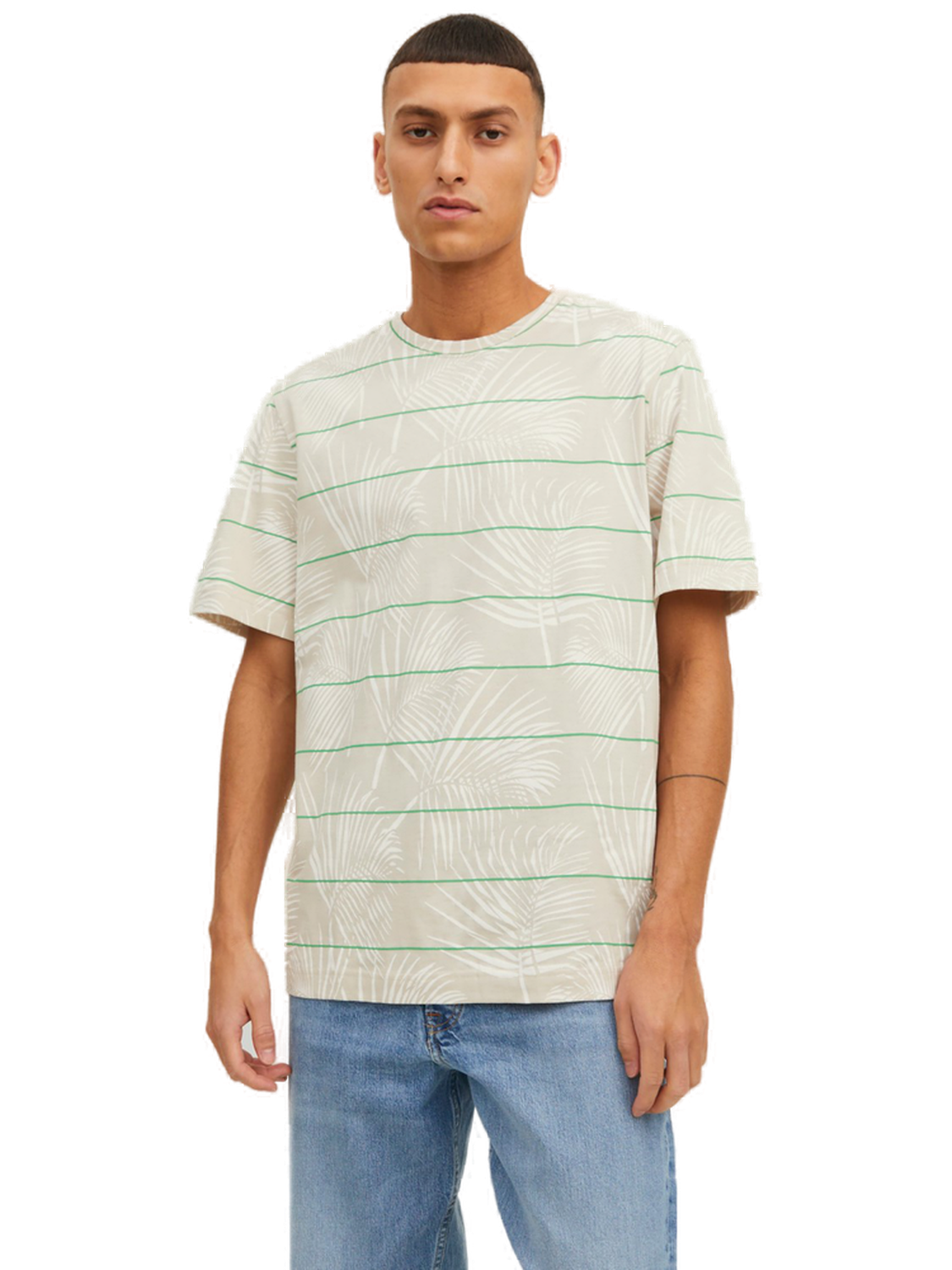 Bild von Jack & Jones Herren Rundhals T-Shirt JORPALMA - Regular Fit