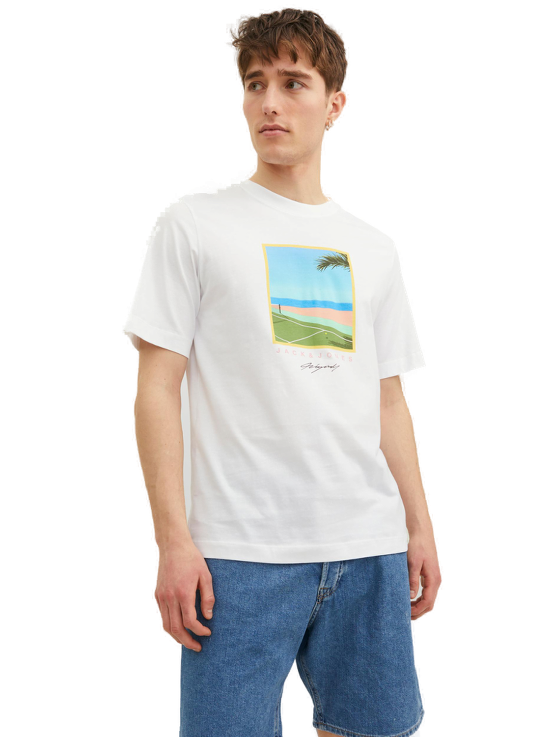 Bild von Jack & Jones Herren Rundhals T-Shirt JORTULUM LANDSCAPE- Regular Fit