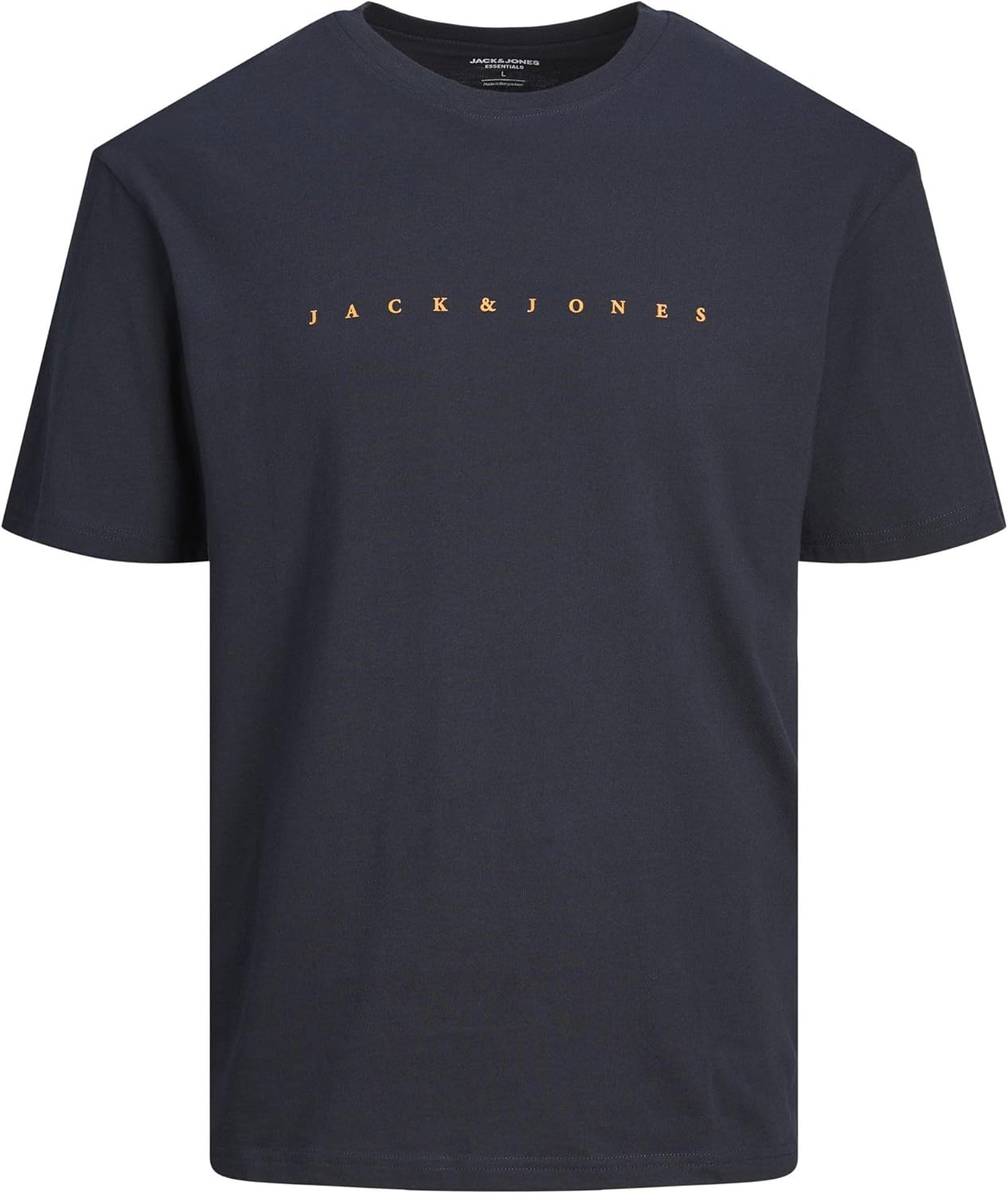 Bild von JACK & JONES Basic T-Shirt Logo Print Kurzarm Shirt Rundhals Shortsleeve Plus Size Übergröße JJESTAR