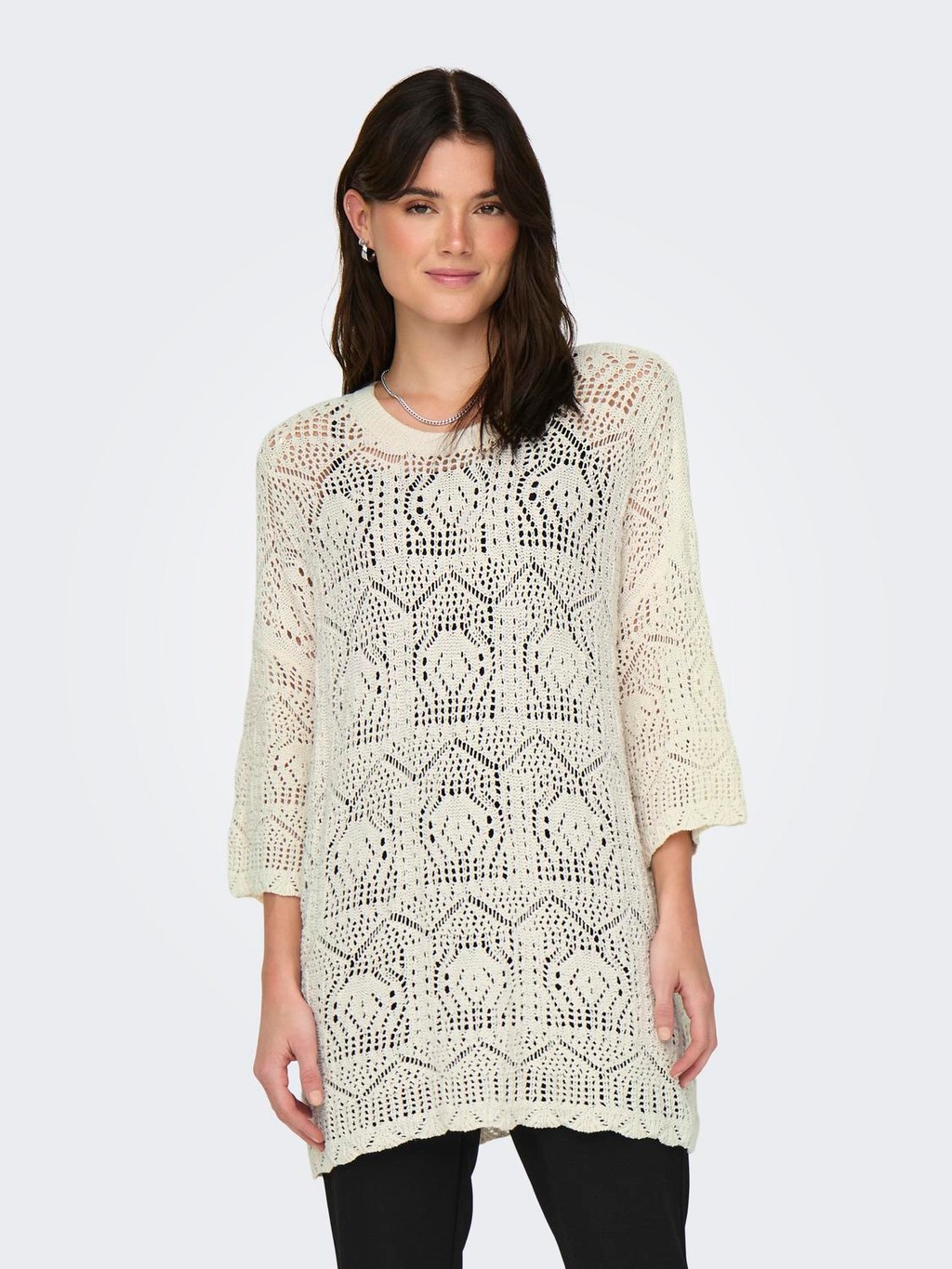 Bild von ONLY Rundhalspullover "ONLBEACHIE LIFE SS LOOSE O-NECK NOOS KNT"