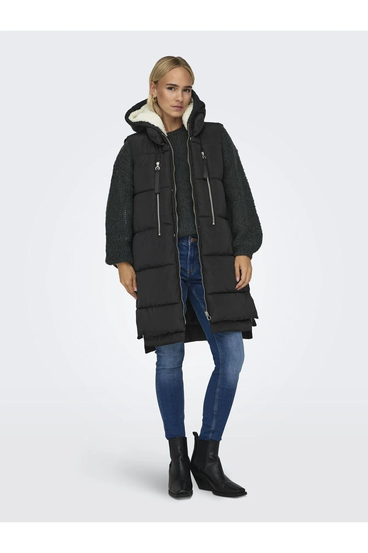 Bild von ONLY Steppweste ONLNew Nora (1-tlg) Plain/ohne Details