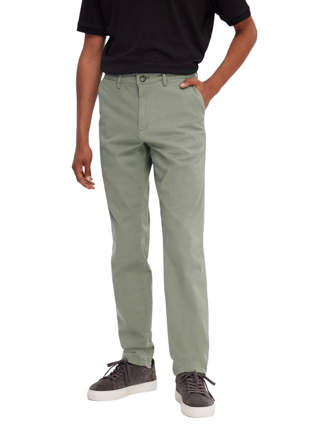 Bild von Selected Homme Herren Chino Hose SLHSLIM-NEW MILES - Slim Fit Blau Grau Grün
