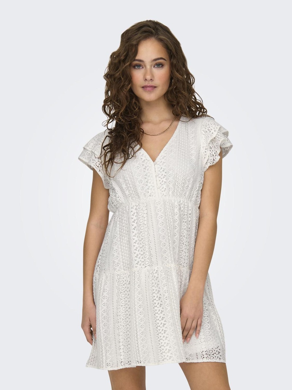 Bild von Only V-ausschnitt, Regular-cut, Kurtes Kleid für Damen - L