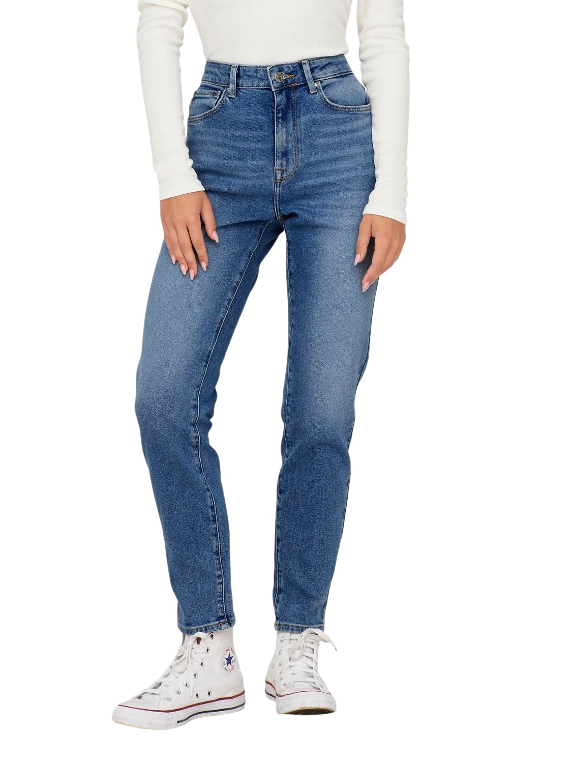 Bild von Damen Jeans - Emily Stretch HW AK - Medium Denim Blue,28/30,Blau
