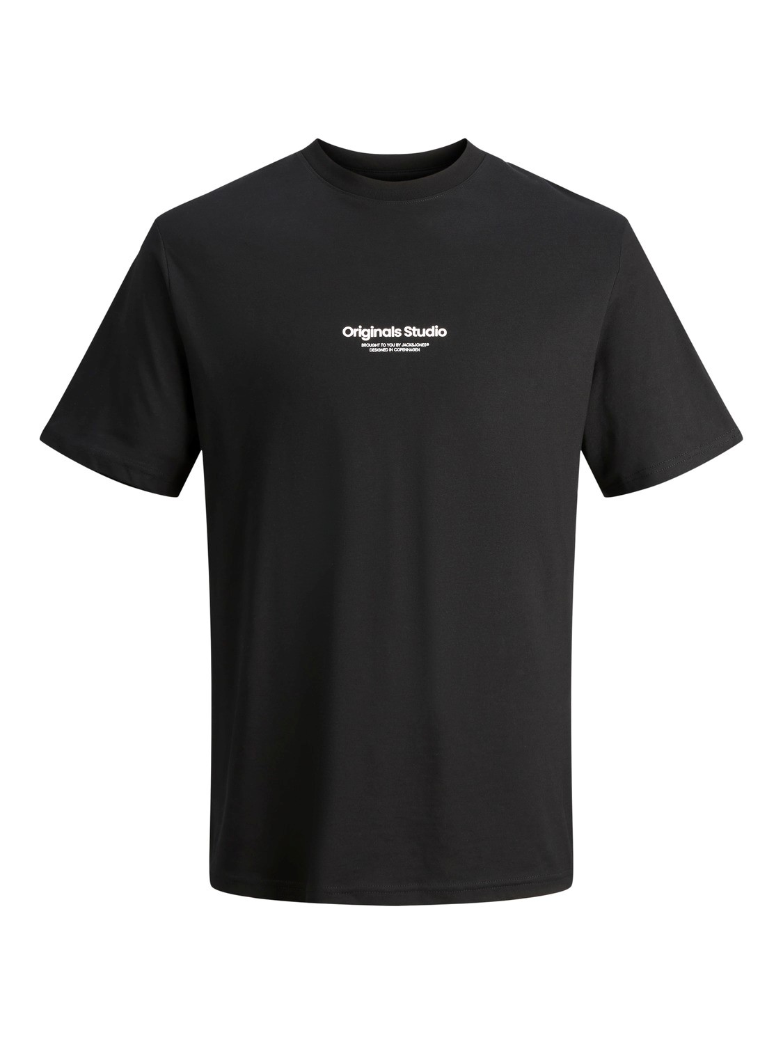 Bild von JACK & JONES Herren Rundhals T-Shirt JORVESTERBRO - Regular Fit S M L XL XXL, Größe:S, Farbe:Black 12240121