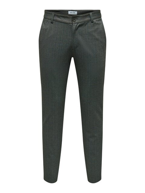 Bild von Slim Fit Stoffhose mit Gürtelschlaufen Modell 'MARK'