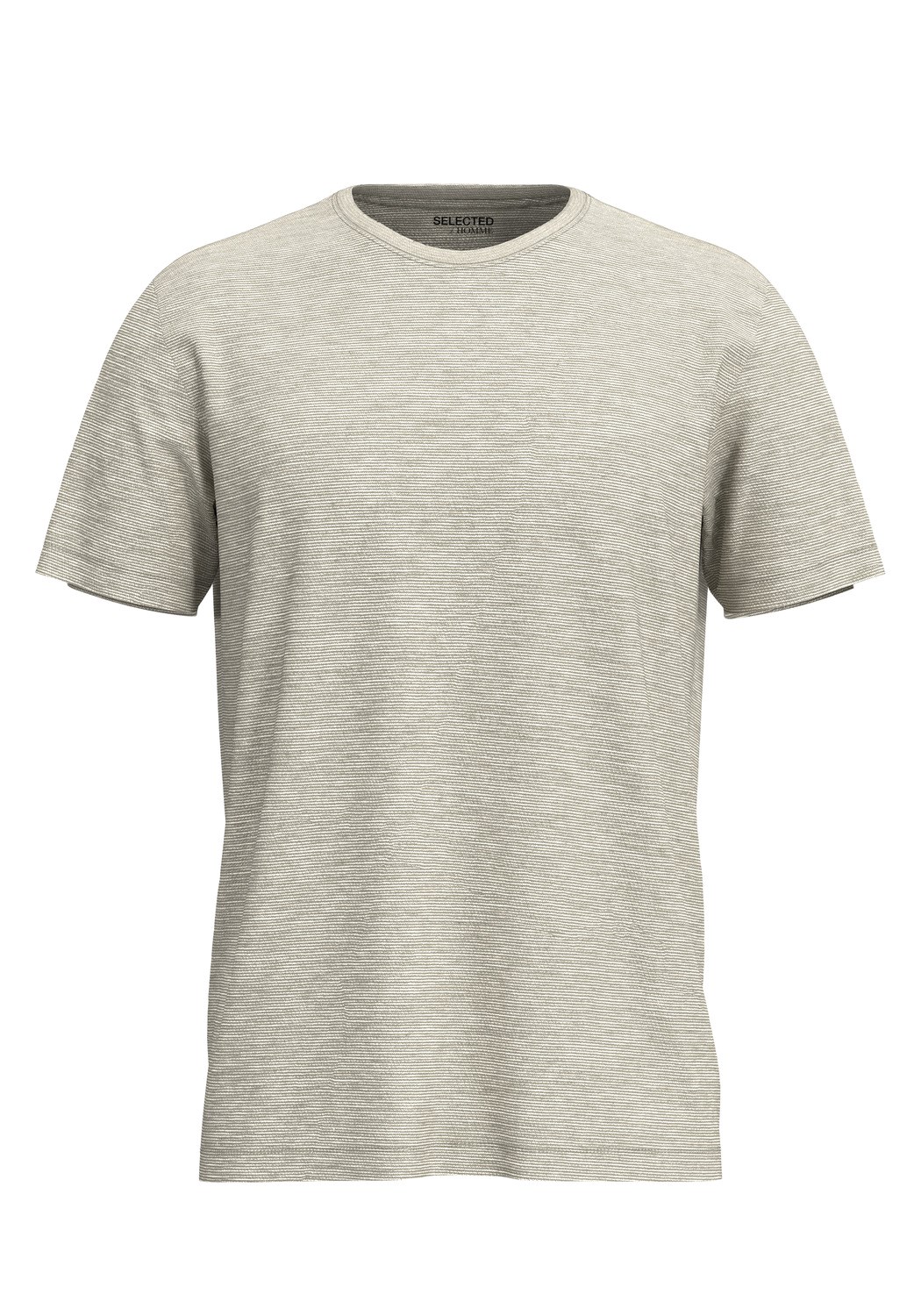 Bild von Selected Homme Herren Rundhals T-Shirt SLHASPEN MINI STRIPE - Regular Fit