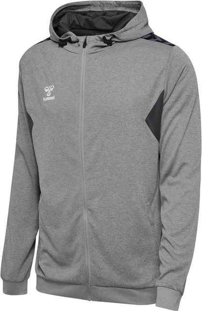 Bild von Hummel Authentic 24 Poly Zip Hoodie 219979 GREY MELANGE - Gr. S