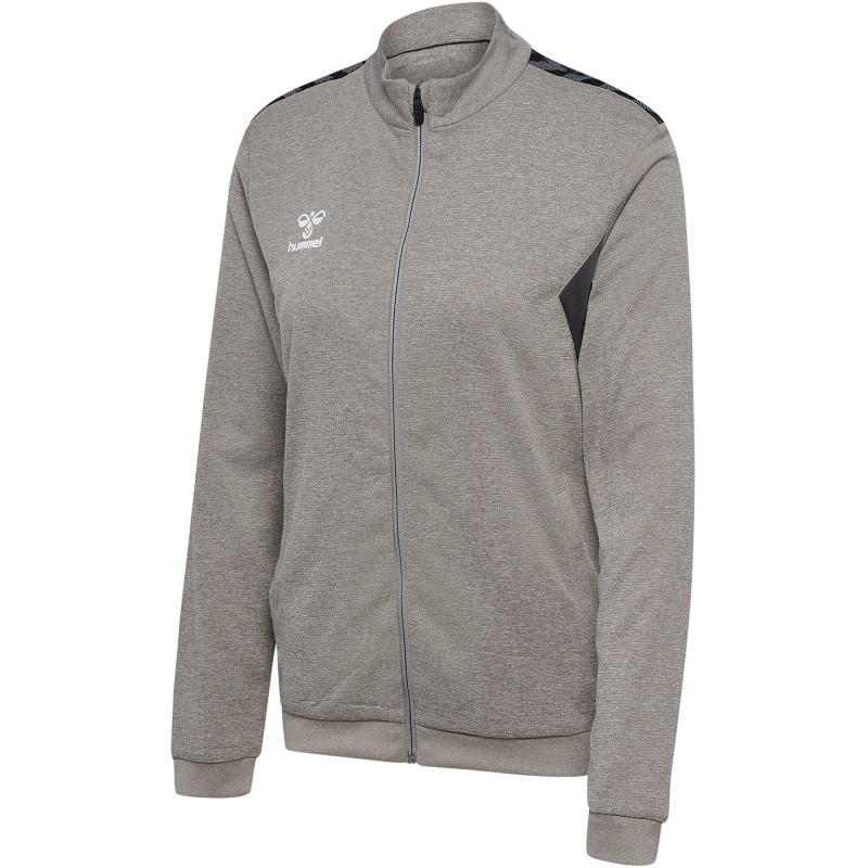 Bild von Hummel Authentic 24 Poly Zip Jacke Woman 219984 GREY MELANGE - Gr. L