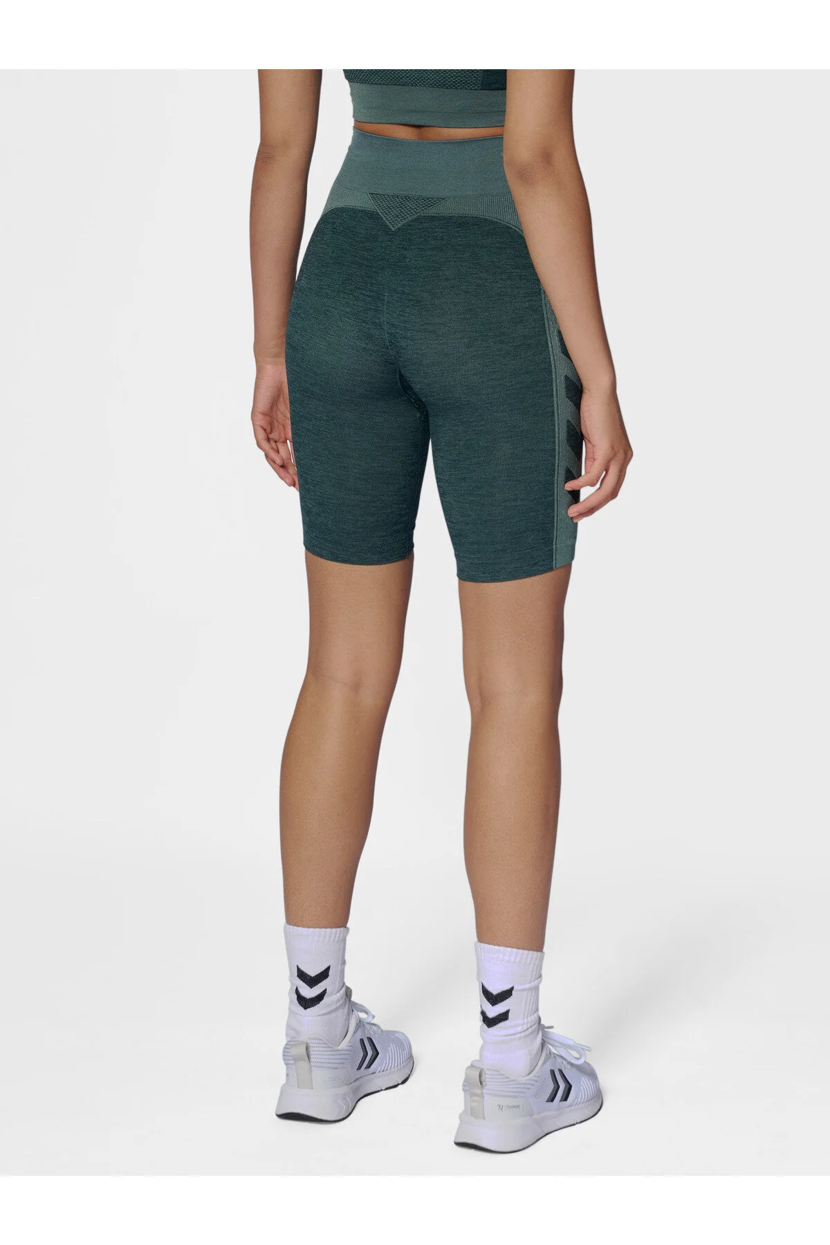 Bild von Hummel hmlCLEA SEAMLESS CYCLING SHORTS GREEN GABLES/GARDEN TOPIARY ME S