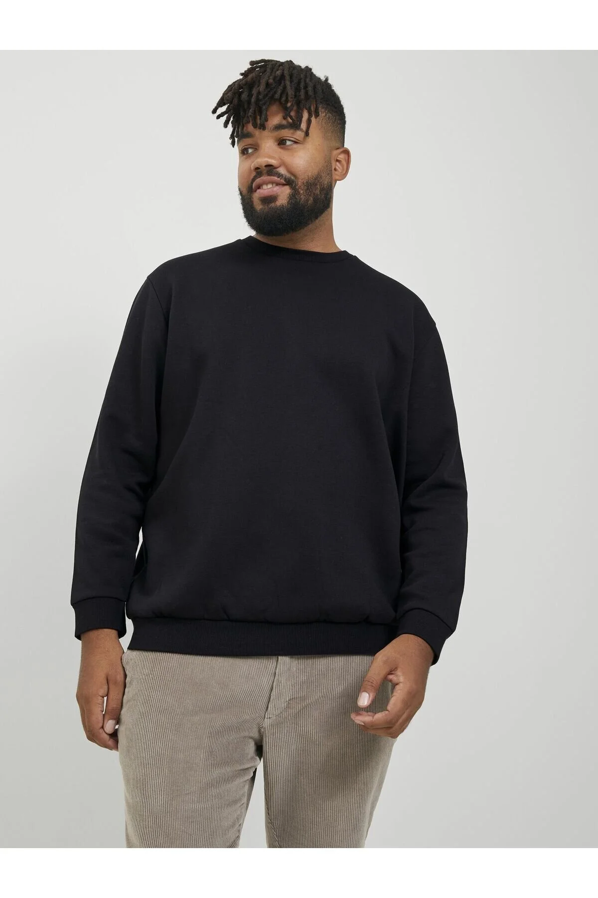 Bild von Jack & Jones Plus Sweatshirt Plus Einfarbig Sweatshirt für Herren - 4XL
