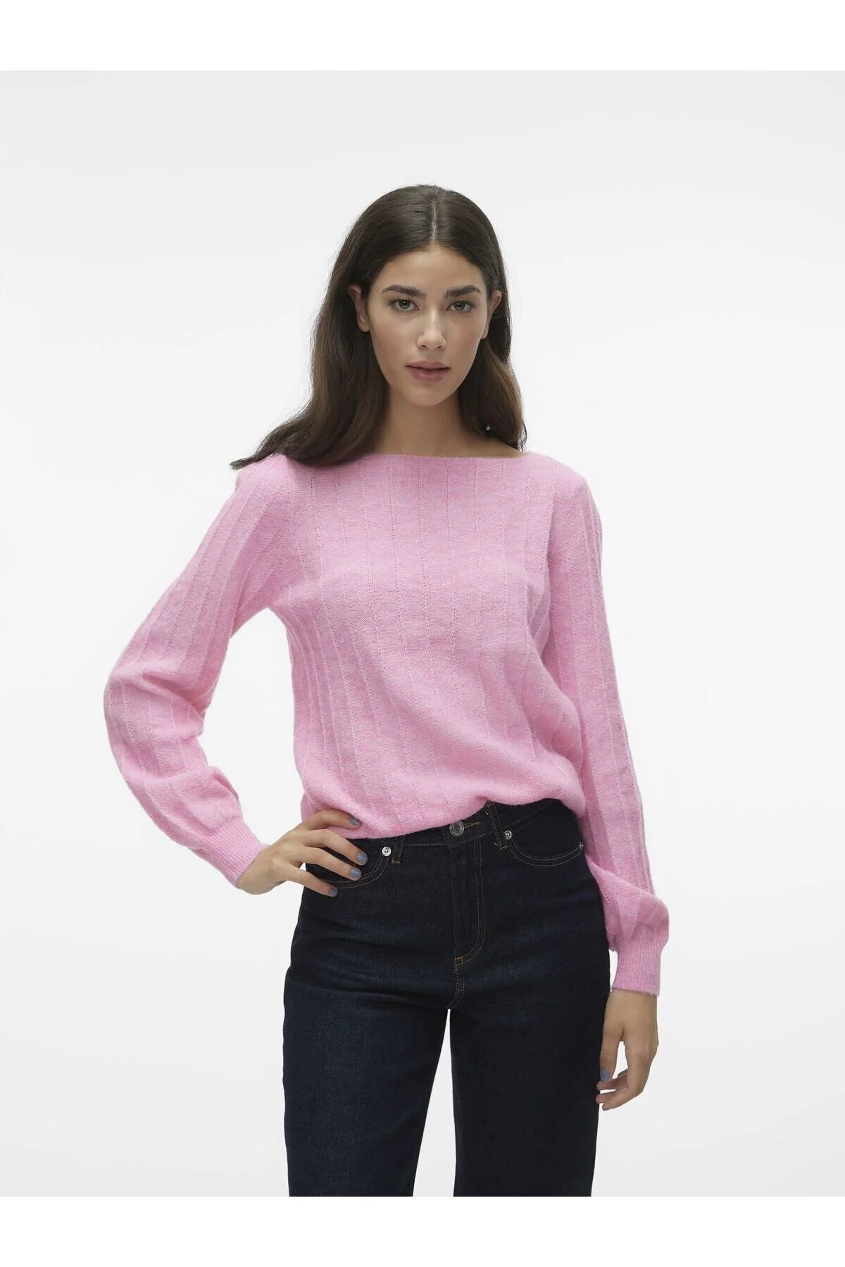 Bild von Vero Moda Strickpullover Vmkamille Ls Boatneck Pullover Ga für Damen - XS