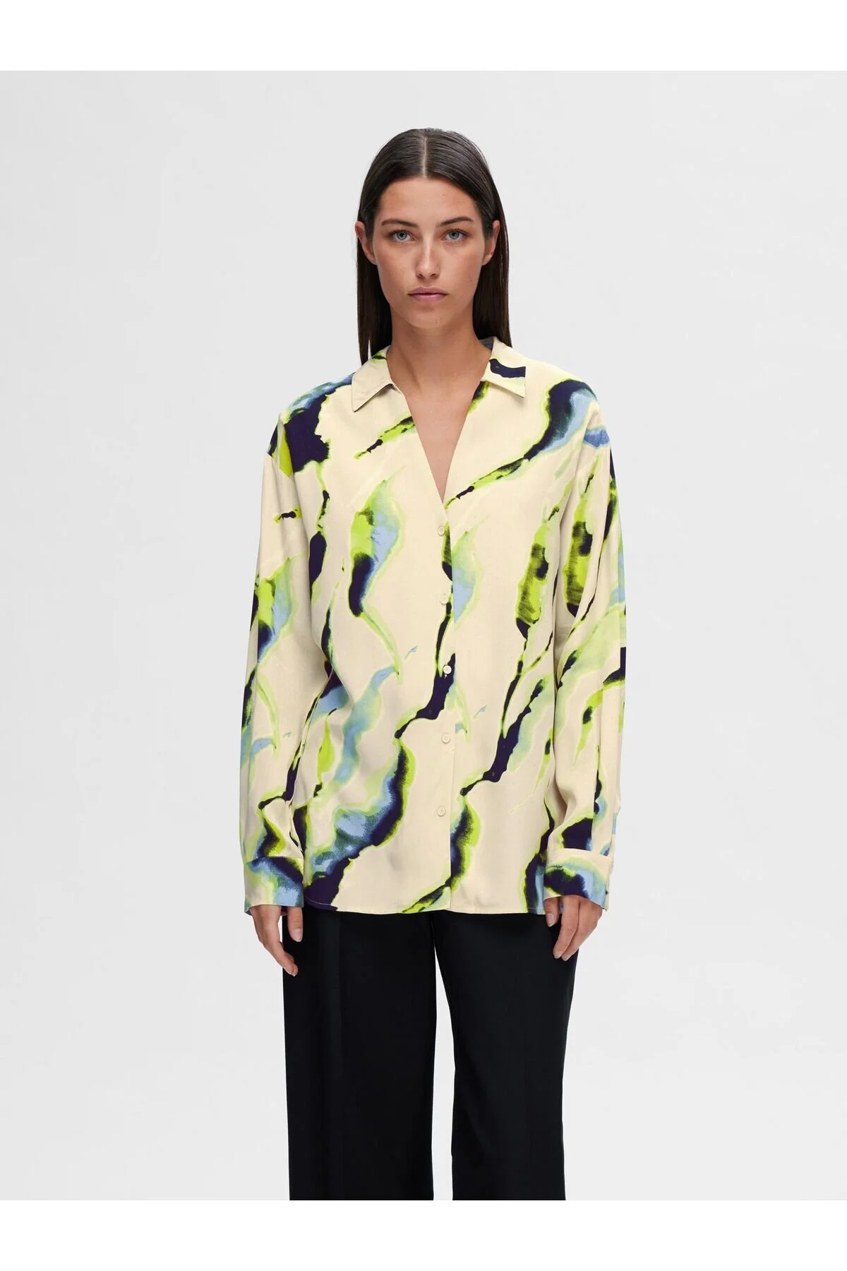 Bild von Selected Femme Hemd Print für Damen - 38