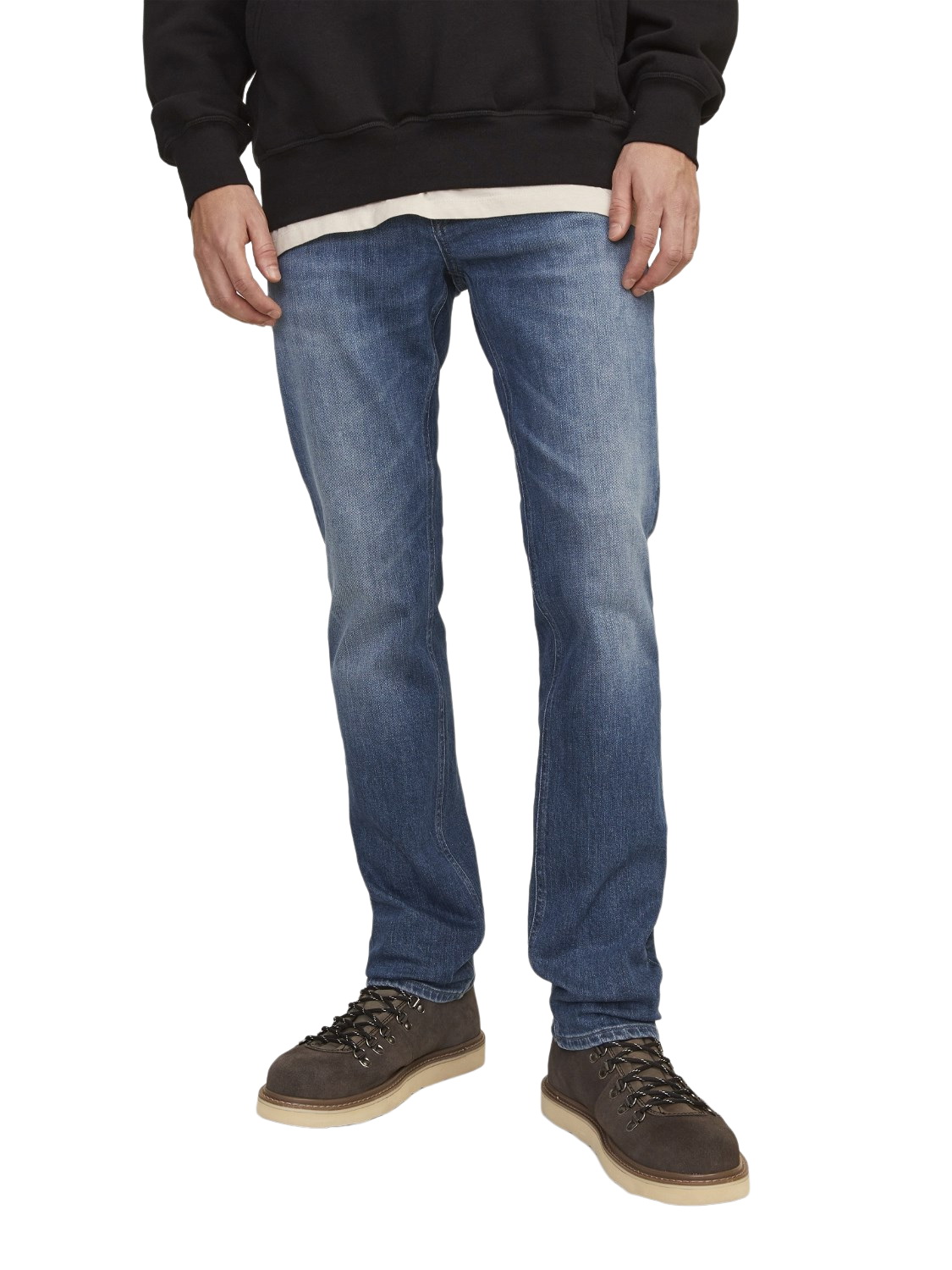 Bild von Jack & Jones Herren Jeans JJITIM JJORIGINAL AM 784 - Slim Fit - Blau - Blue Denim