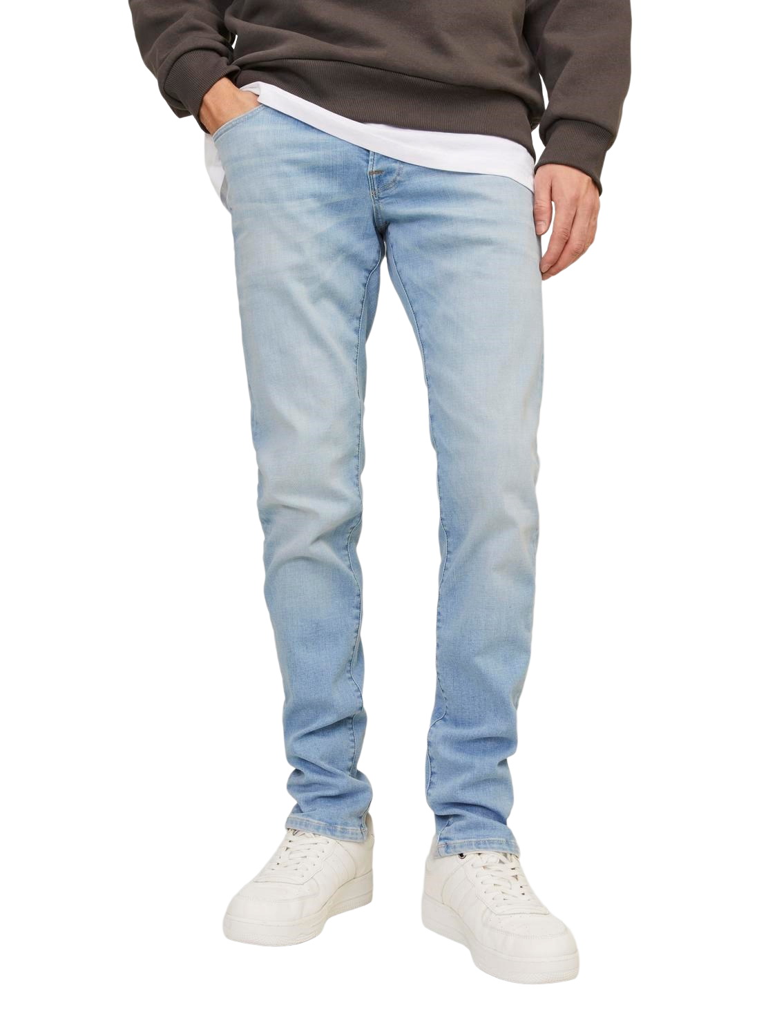 Bild von Jack & Jones Herren Jeans JJIGLENN JJICON JJ 259 - Slim Fit - Blau - Blue Denim