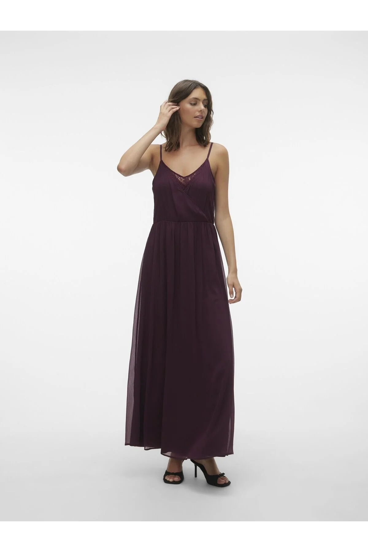 Bild von Vero Moda Kleid Vmolivia S/l V-neck Maxi Dress Wvn für Damen - XL