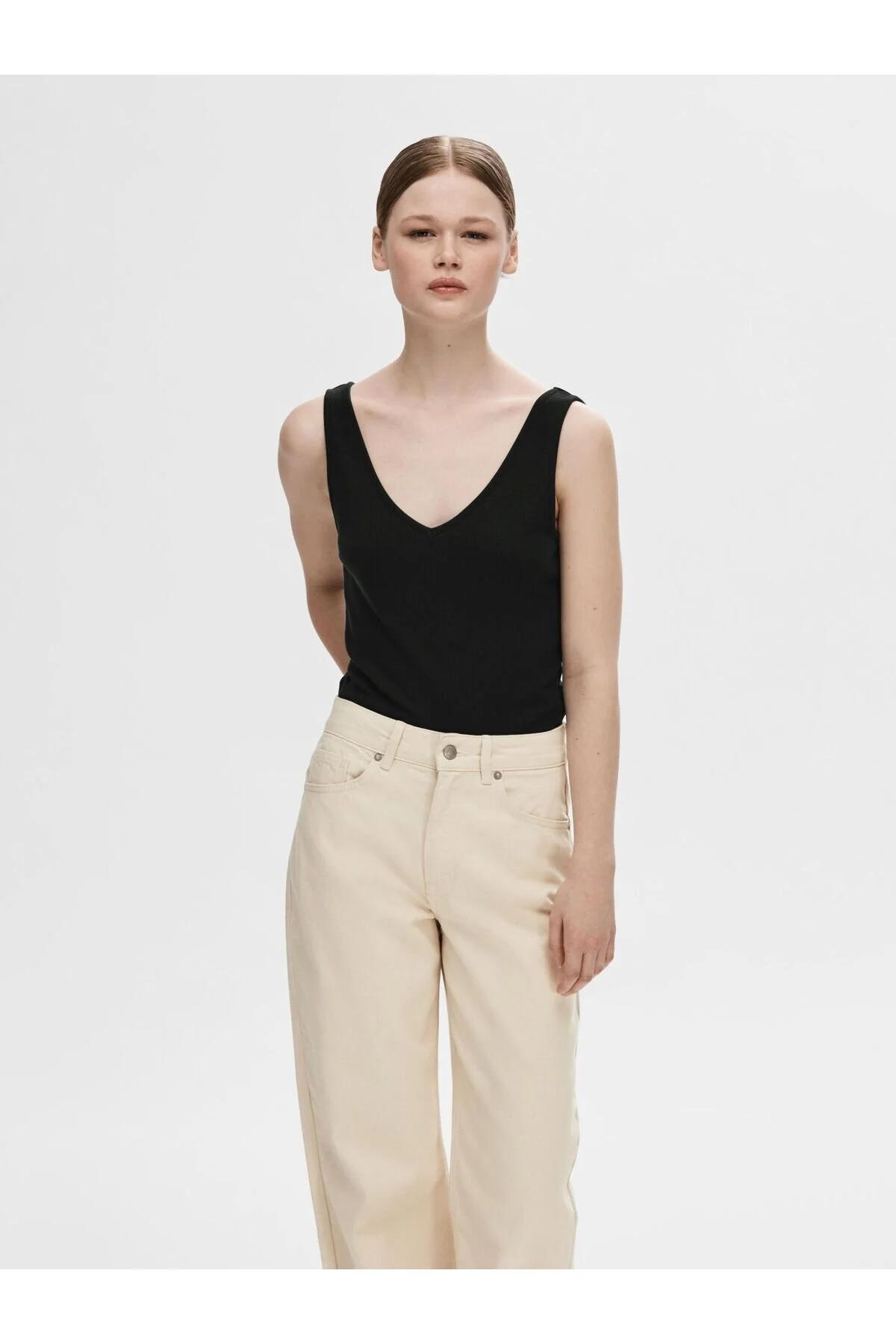 Bild von Selected Femme Tanktop Rippstrick für Damen - XL