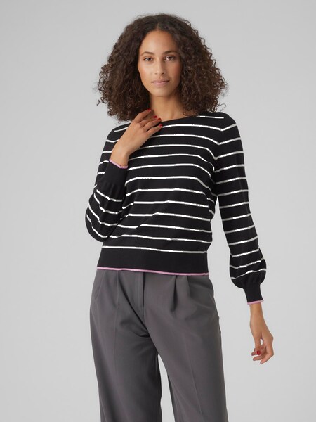 Bild von Vero Moda Strickpullover »VMALMA LS O-NCK BUTTON BACK PULLOVER BOO«