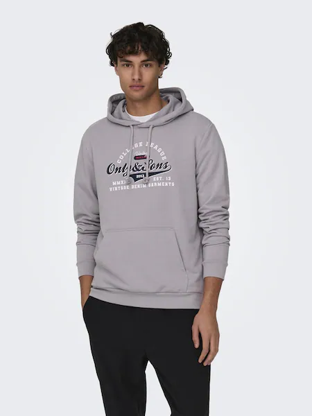 Bild von ONLY & SONS Kapuzensweatshirt »ONSLENNY REG VINTAGE PRINT HOOD SWEAT«