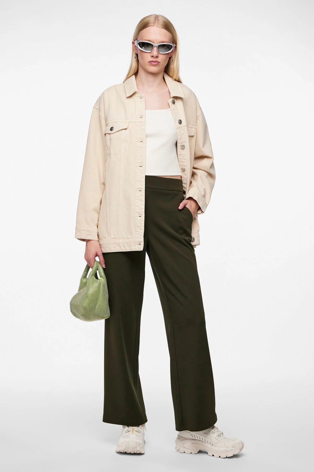Bild von PIECES Pcnula Hw Wide Pants Noos für Damen - L