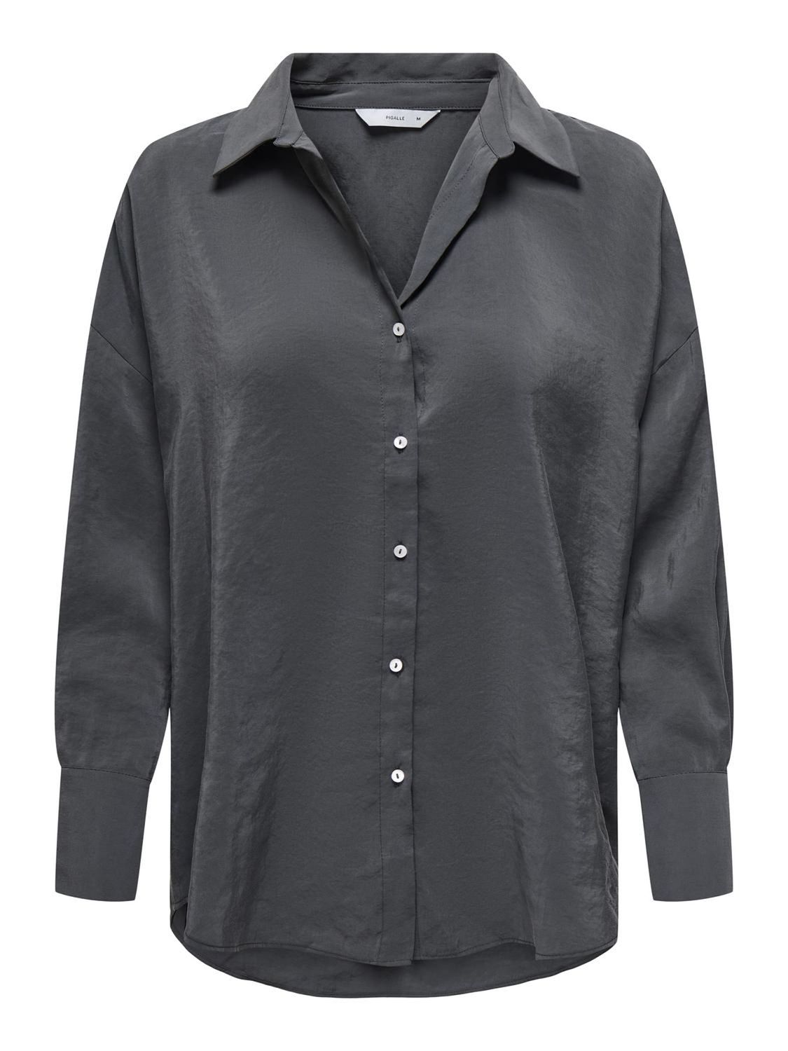 Bild von ONLY® Hemdbluse, Klappkragen, für Damen, schwarz, XS