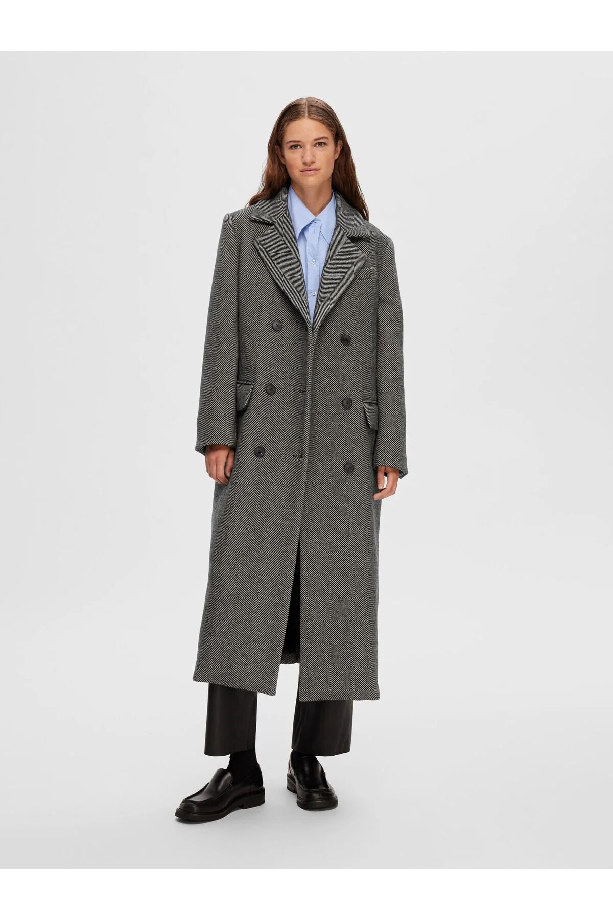 Bild von Selected Femme Mantel Zweireihiger Fischgrät für Damen - 38