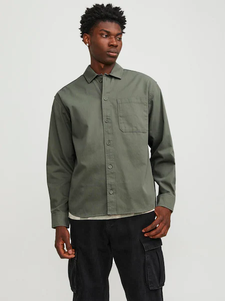 Bild von Jack & Jones Langarmhemd »JCOCOLLECTIVE ZAC OVERSHIRT LS SN«