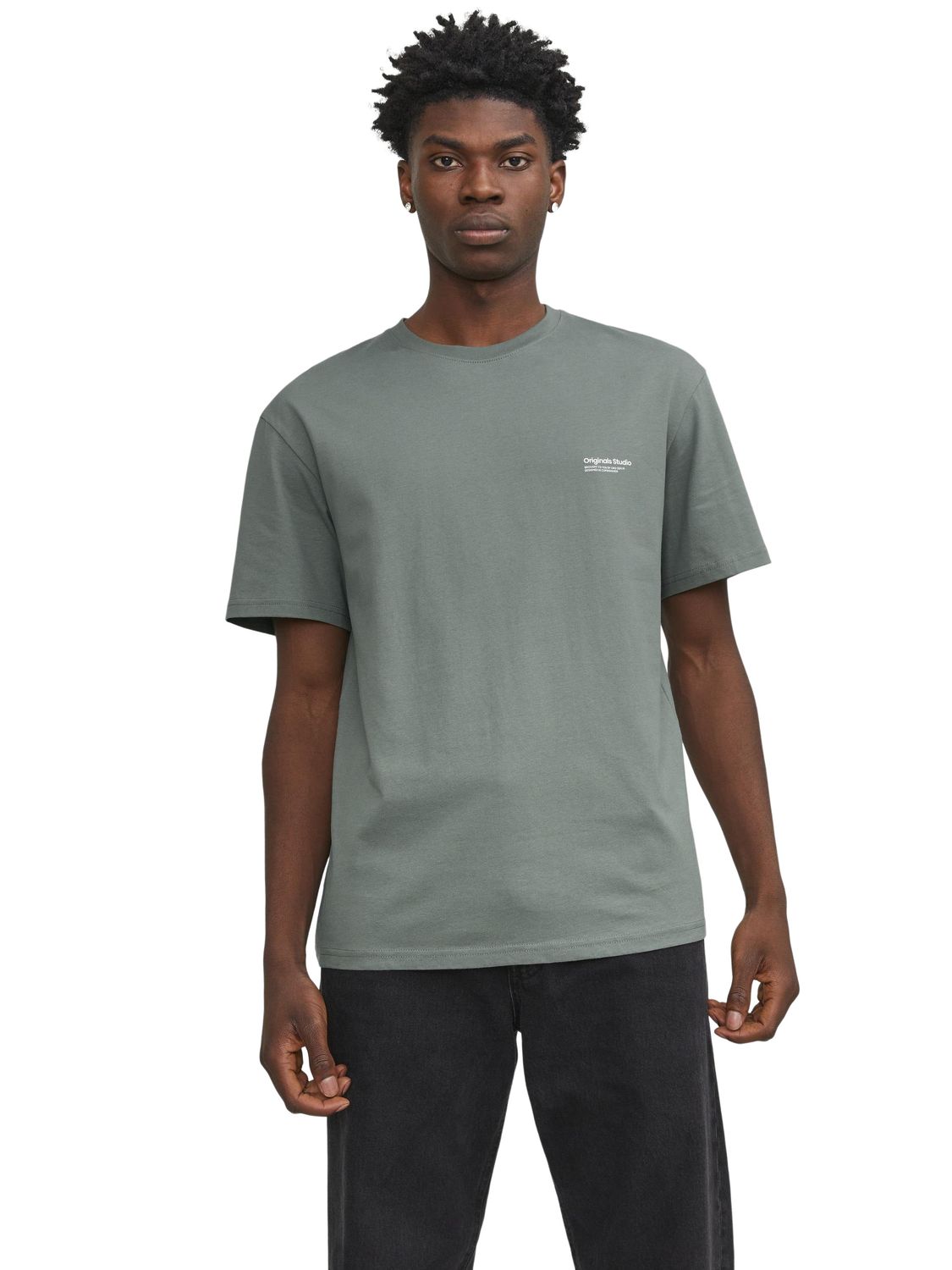 Bild von Jack & Jones Herren Rundhals T-Shirt JORVESTERBRO BACK - Relaxed Fit