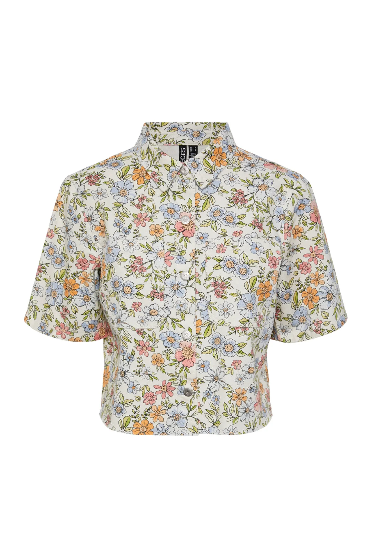 Bild von PIECES Pcblume Ss Hemd Aop Bc für Damen - XL