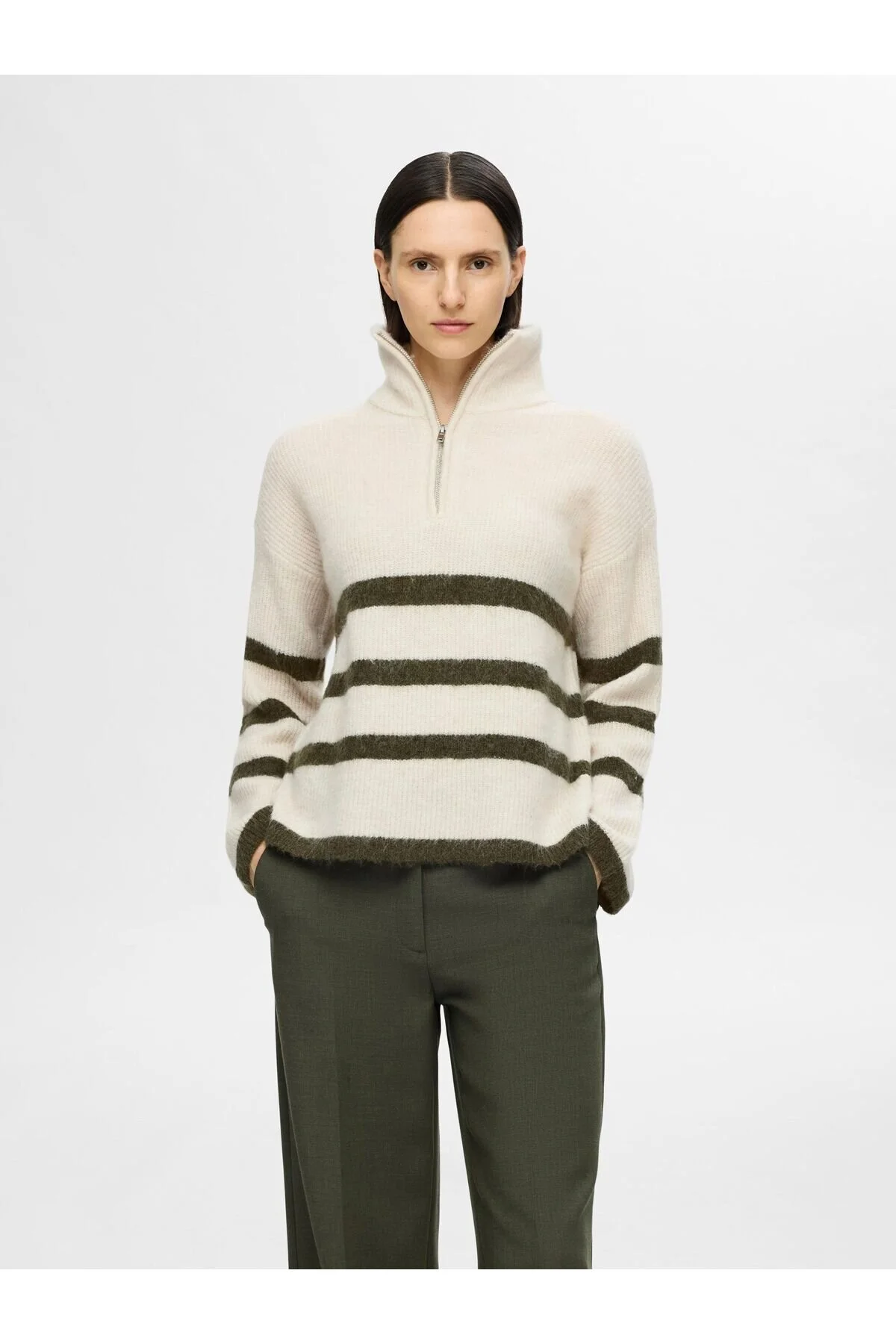 Bild von Selected Femme Pullover Half-zip für Damen - M