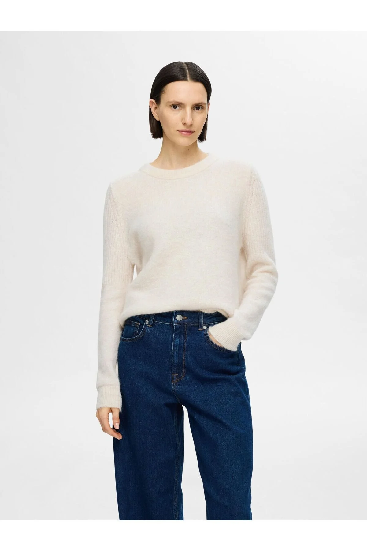 Bild von Selected Femme Pullover Mit Rundhalsausschnitt Strick für Damen - M