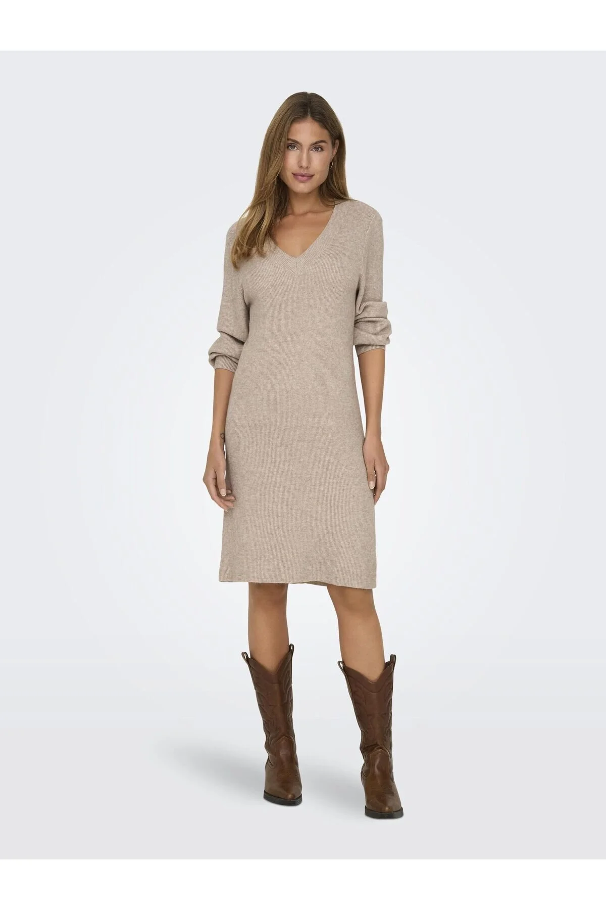 Bild von ONLY Strickkleid »ONLKATIA LS V-NECK DRESS NCA KNT«