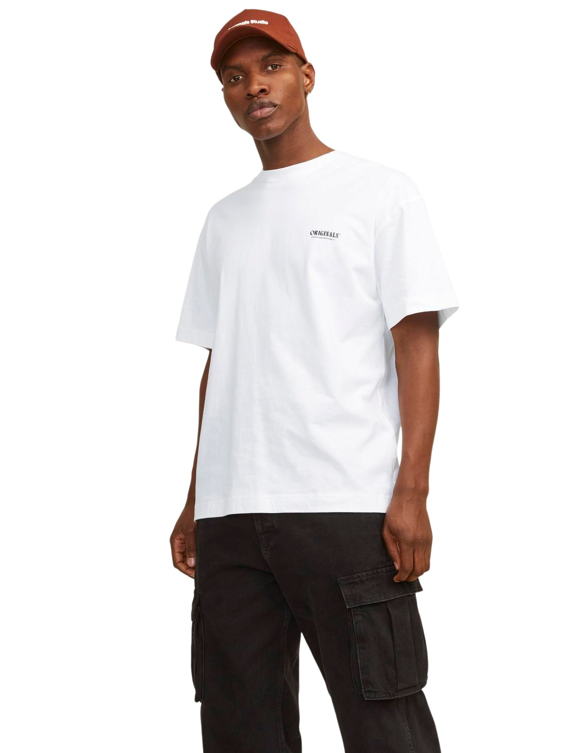 Bild von Jack & Jones Herren Rundhals T-Shirt JORMYKONOS GEO BACK - Relaxed Fit