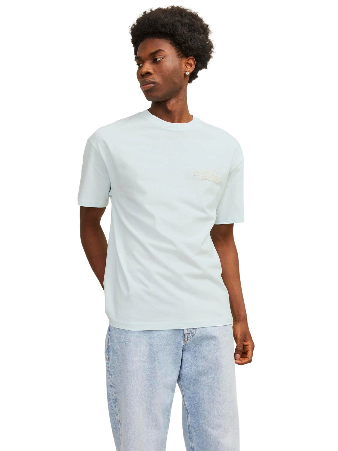 Bild von Jack & Jones Herren Rundhals T-Shirt JORNOTO GRAPHIC BACK - Relaxed Fit