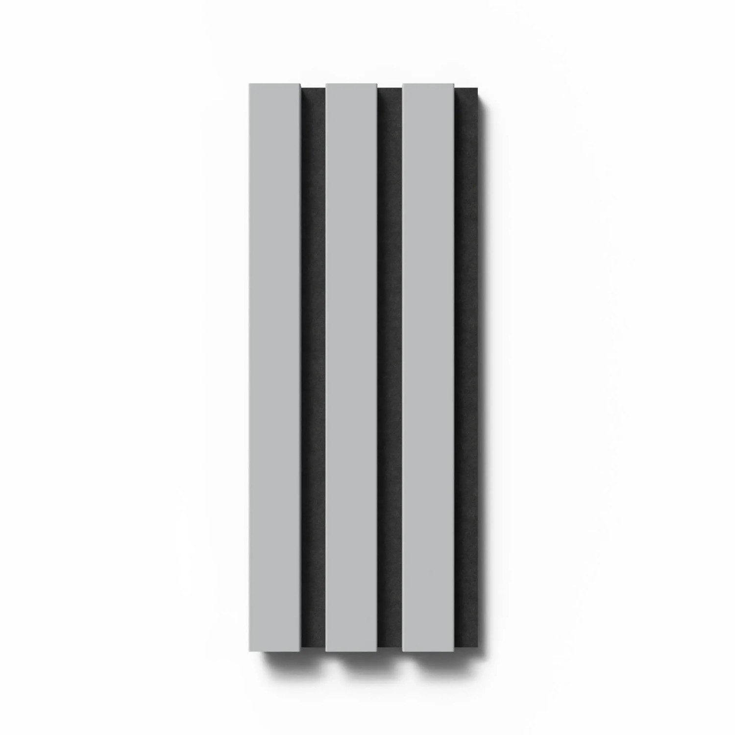 Bild von Akustikpaneel-Muster Foliert Hellgrau Filz Schwarz 29,5 cm x 15 cm