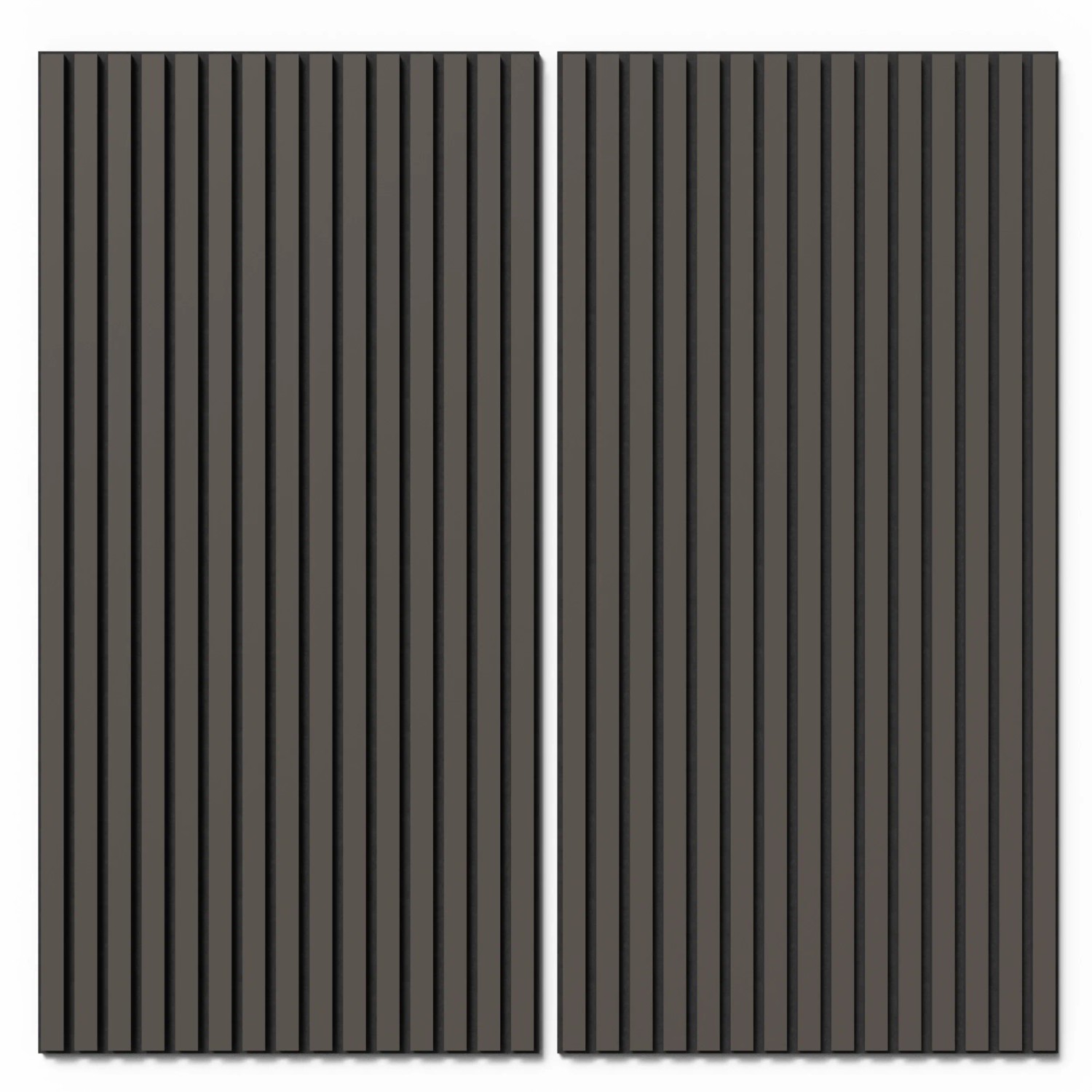 Bild von Akustikpaneel Lino Mauve MDF Schwarz Filz Schwarz 60 cm x 120 cm 2 Stück