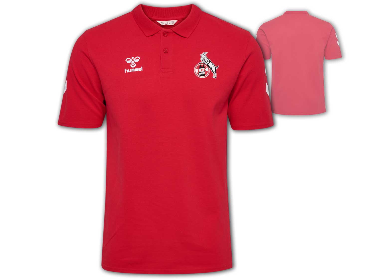 Bild von hummel 1. FC Köln Travel Poloshirt 2024/25 Herren 3062 - true red M